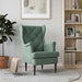 Fauteuil Zeegroen Fluweel