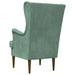 Fauteuil Zeegroen Fluweel