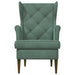 Fauteuil Zeegroen Fluweel