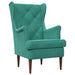 Fauteuil Turquoise Fluweel