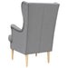 Fauteuil Lichtgrijs Stof