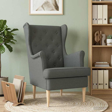 Fauteuil Donkergrijs Stof