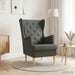 Fauteuil Donkergrijs Stof