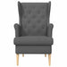 Fauteuil Donkergrijs Stof