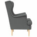 Fauteuil Donkergrijs Stof
