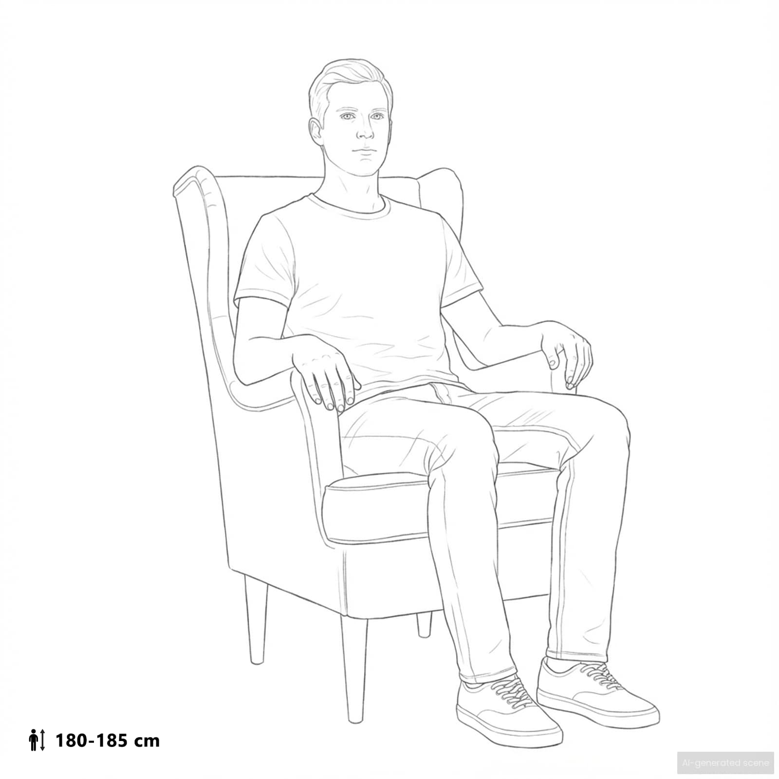 Fauteuil Donkergrijs Stof
