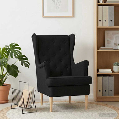 Fauteuil Zwart Stof