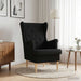 Fauteuil Zwart Stof