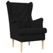 Fauteuil Zwart Stof