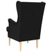 Fauteuil Zwart Stof