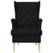 Fauteuil Zwart Stof