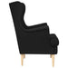 Fauteuil Zwart Stof