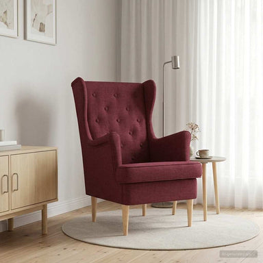Fauteuil Wijnrood Stof