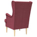 Fauteuil Wijnrood Stof