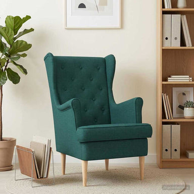 Fauteuil Donkergroen Stof