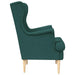 Fauteuil Donkergroen Stof