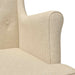 Fauteuil Crèmekleurig Stof