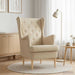 Fauteuil Crèmekleurig Stof