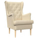 Fauteuil Crèmekleurig Stof