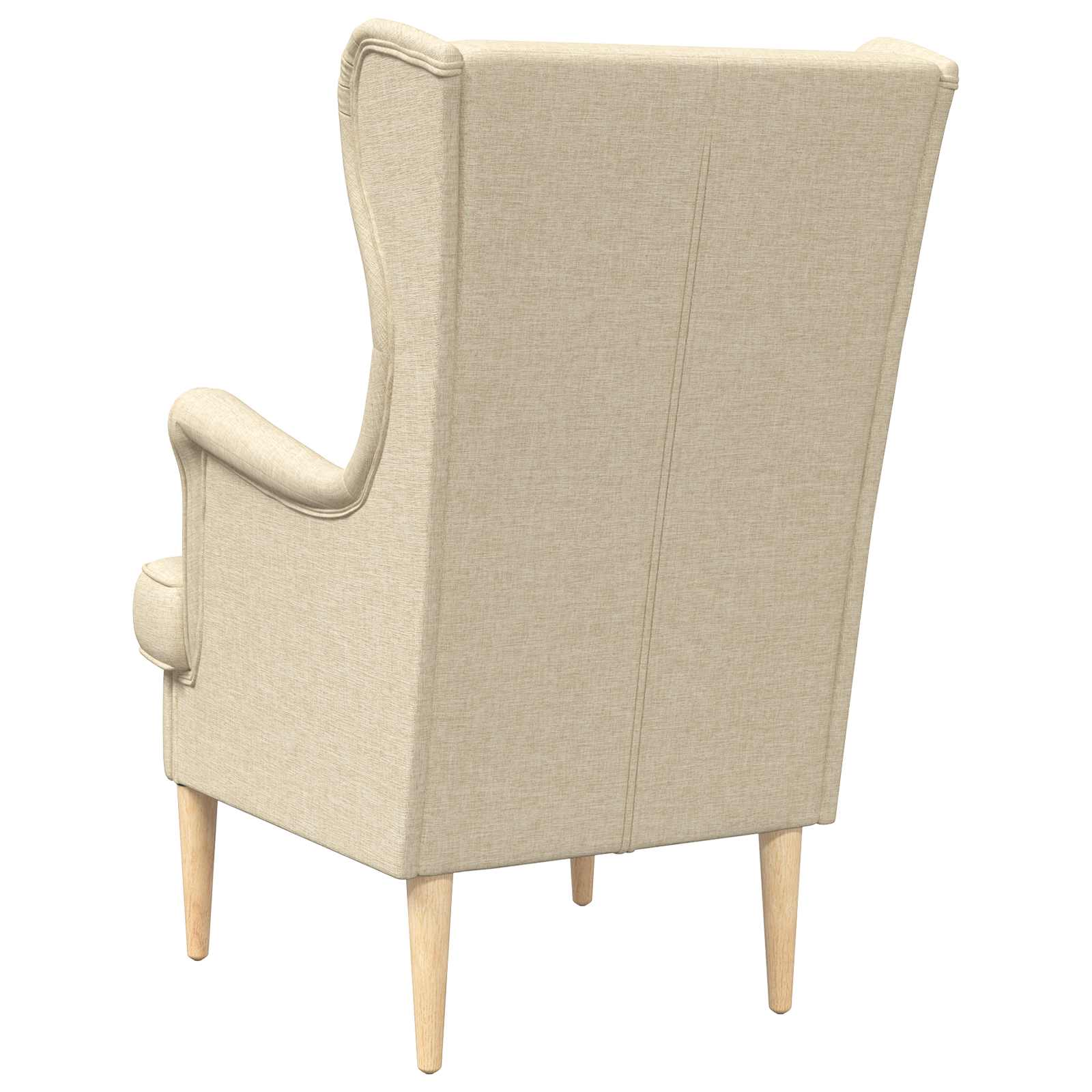 Fauteuil Crèmekleurig Stof