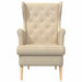 Fauteuil Crèmekleurig Stof