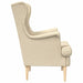 Fauteuil Crèmekleurig Stof