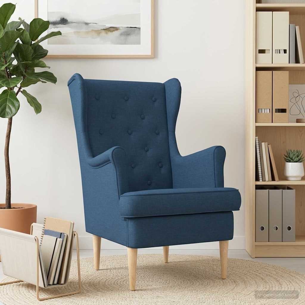 Fauteuil Blauw Stof