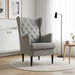 Fauteuil Lichtgrijs Fluweel