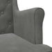 Fauteuil Donkergrijs Fluweel