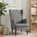 Fauteuil Donkergrijs Fluweel