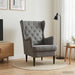 Fauteuil Donkergrijs Fluweel