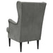 Fauteuil Donkergrijs Fluweel