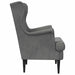 Fauteuil Donkergrijs Fluweel