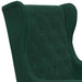 Fauteuil Donkergroen Fluweel