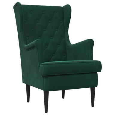 Fauteuil Donkergroen Fluweel