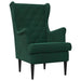 Fauteuil Donkergroen Fluweel