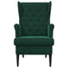 Fauteuil Donkergroen Fluweel