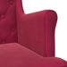 Fauteuil Wijnrood Fluweel