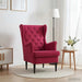 Fauteuil Wijnrood Fluweel