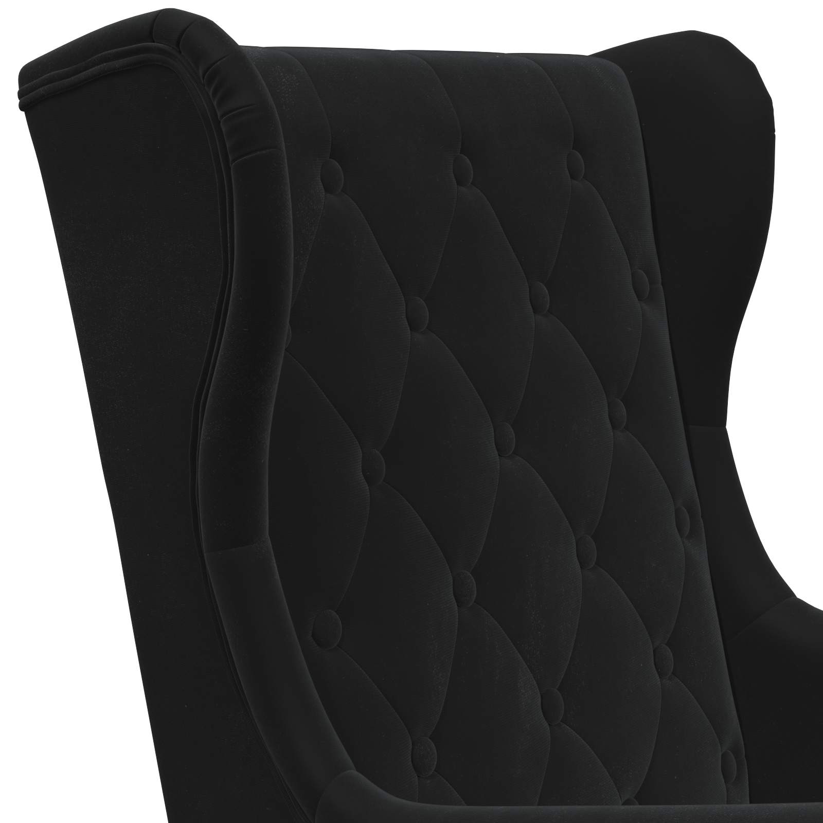 Fauteuil Zwart Fluweel