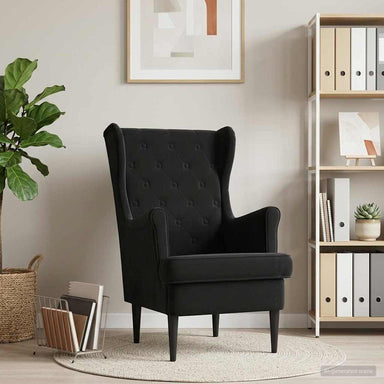 Fauteuil Zwart Fluweel