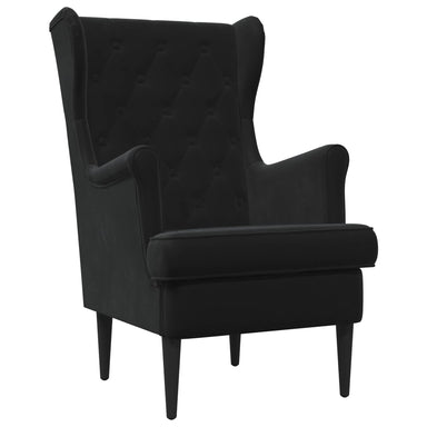 Fauteuil Zwart Fluweel