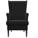 Fauteuil Zwart Fluweel