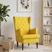 Fauteuil Geel Fluweel