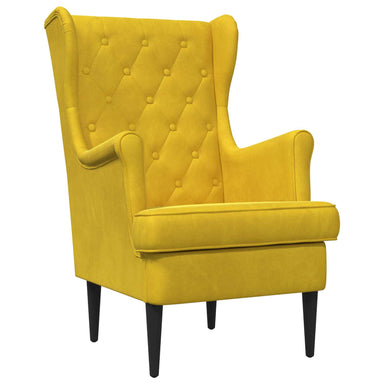 Fauteuil Geel Fluweel
