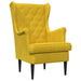 Fauteuil Geel Fluweel
