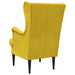Fauteuil Geel Fluweel