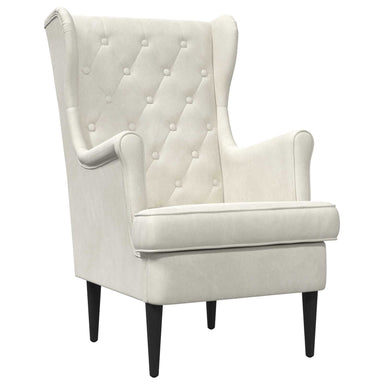 Fauteuil Crèmekleurig Fluweel