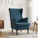 Fauteuil Blauw Fluweel