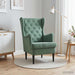 Fauteuil Zeegroen Fluweel